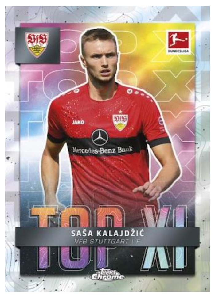 2021-22 Topps Chrome Bundesliga Soccer - 4 Card Pack from Hobby Box