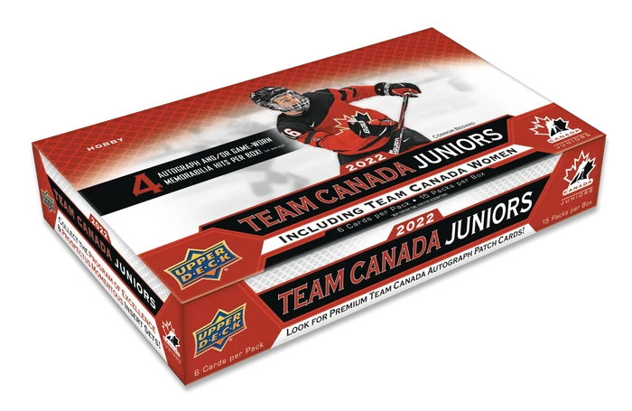 2022 UPPER DECK TEAM CANADA JUNIORS HOCKEY HOBBY BOX