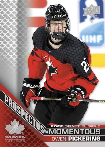 2022 UPPER DECK TEAM CANADA JUNIORS HOCKEY HOBBY BOX