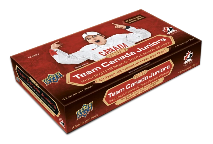 2023 UPPER DECK TEAM CANADA JUNIORS HOCKEY HOBBY BOX