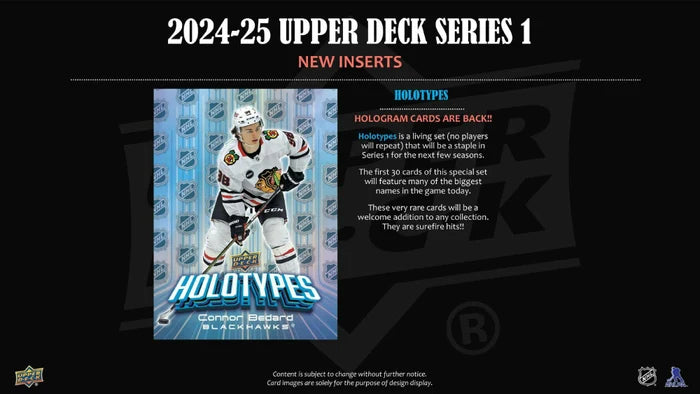 2024-25 Upper Deck Cards Series One Hobby Box