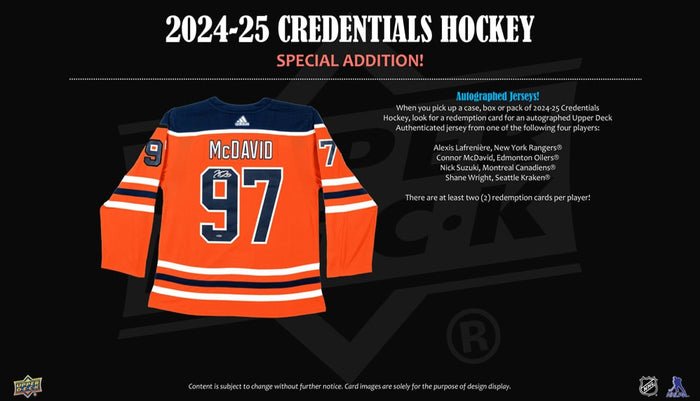 2024-25 Upper Deck Credentials Hockey Cards Hobby Box