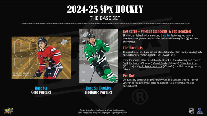 2024-25 Upper Deck SPx Hockey Cards Hobby Box