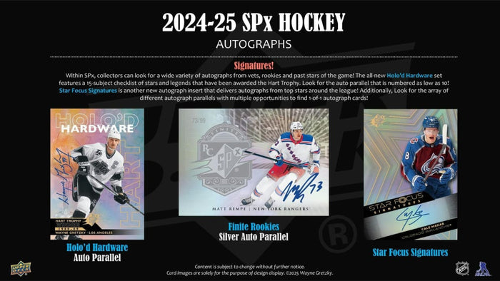 2024-25 Upper Deck SPx Hockey Cards Hobby Box