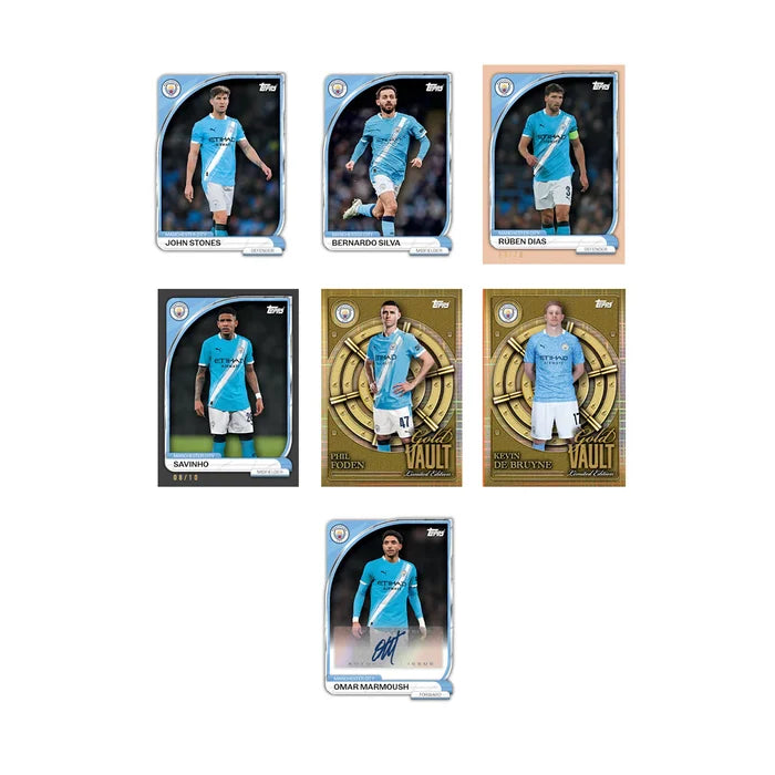 2026 TOPPS Manchester City Premium Trading Cards Collecter Tin