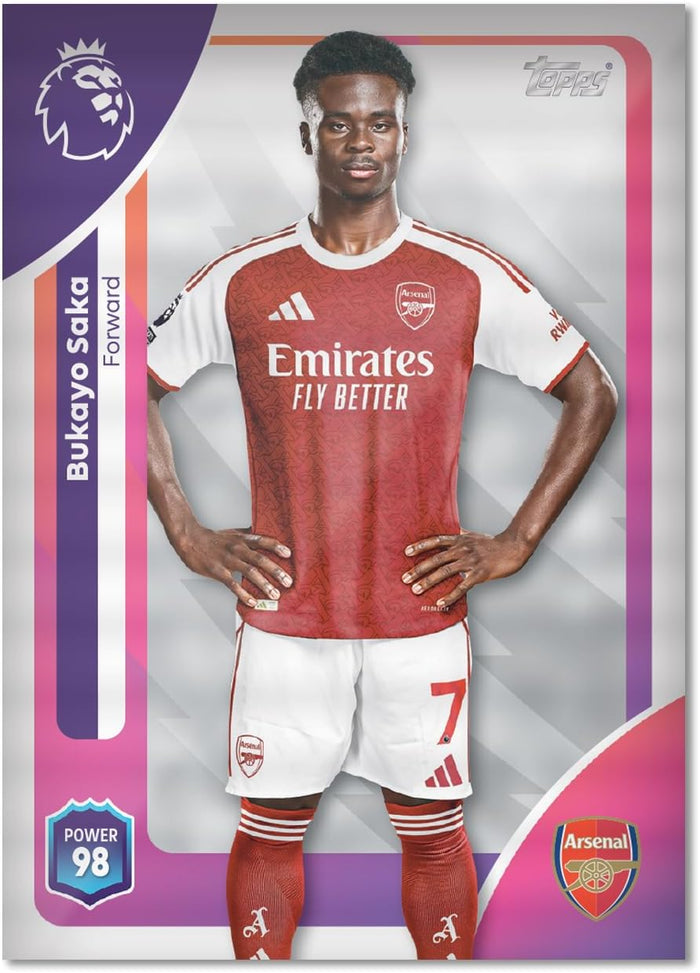 2026 TOPPS Premier League Premium Trading Cards 40 Cards + 3 Classic Limited Cards Starter Pack