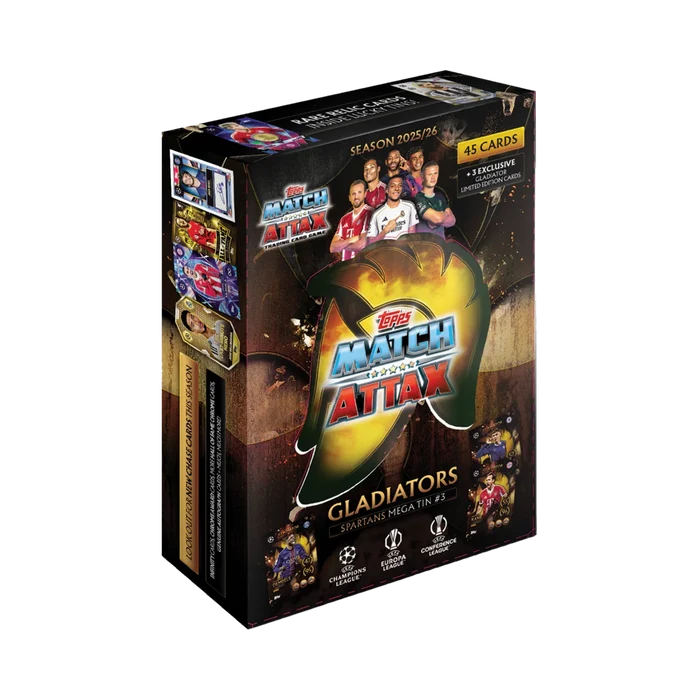 25/26 TOPPS Match Attax Trading Card Game Mega Tin # 1,2,3,4