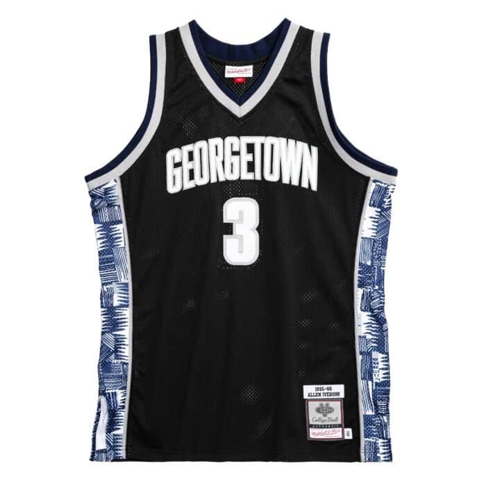 Allen Iverson #3 Georgetown Hoyas University Alternate Mitchell & Ness 1995-96 Hardwood Classic Swingman Jersey