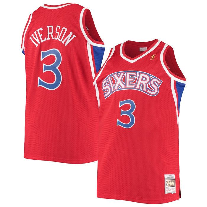 Allen Iverson #3 Philadelphia 76ers Mitchell & Ness 1996-97 Hardwood Classic Swingman Jersey