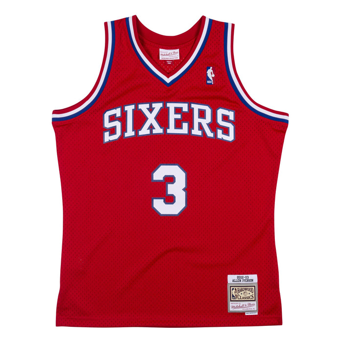 Allen Iverson #3 Philadelphia 76ers Mitchell & Ness 2002-03 Hardwood Classic Swingman Jersey