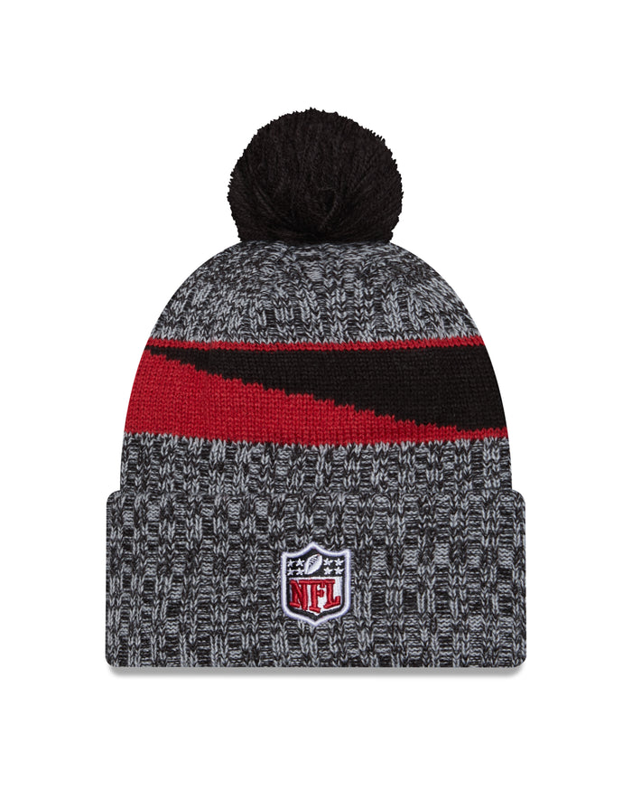 Arizona Cardinals New Era 2023 Sideline - Sport Cuffed Pom Knit Hat - Black