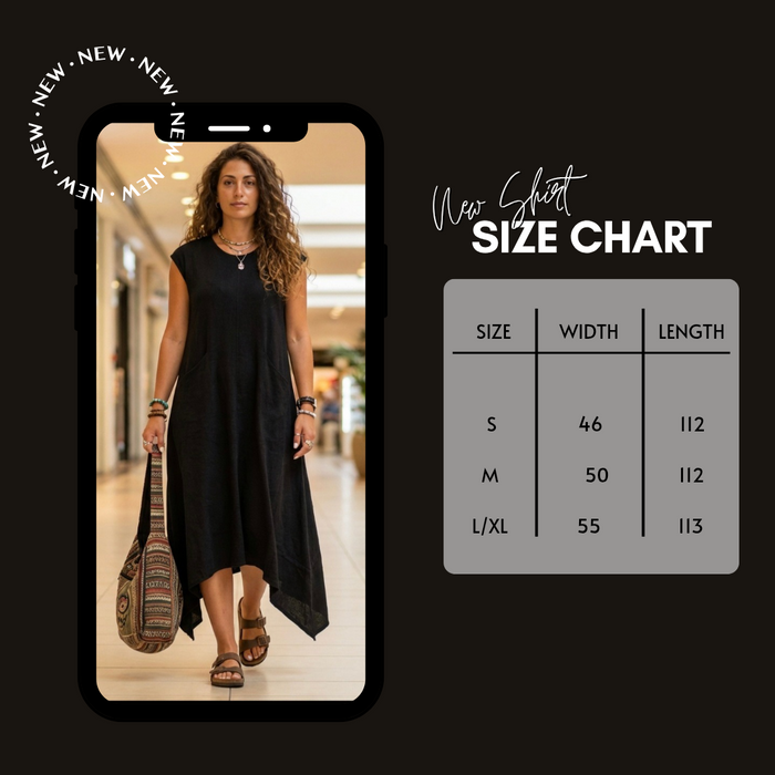 Asymmetrical Dress-Black
