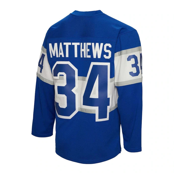 Auston Matthews #34 Toronto Maple Leafs Mitchell & Ness 2017 Blue Line Player Jersey - Blue