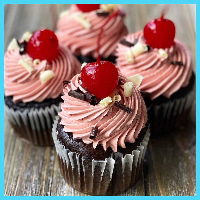 bailey's chocolate cherry cupcakes