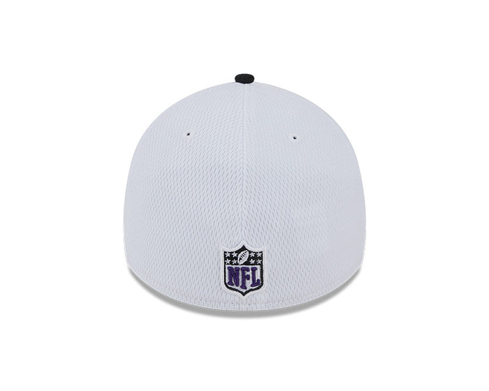 Baltimore Ravens New Era 2023 Sideline 39THIRTY Flex Hat - White/Black