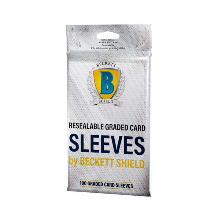 BECKETT SHIELD: RESEALABLE GRADED CARD SOFT SLEEVES (100ct)