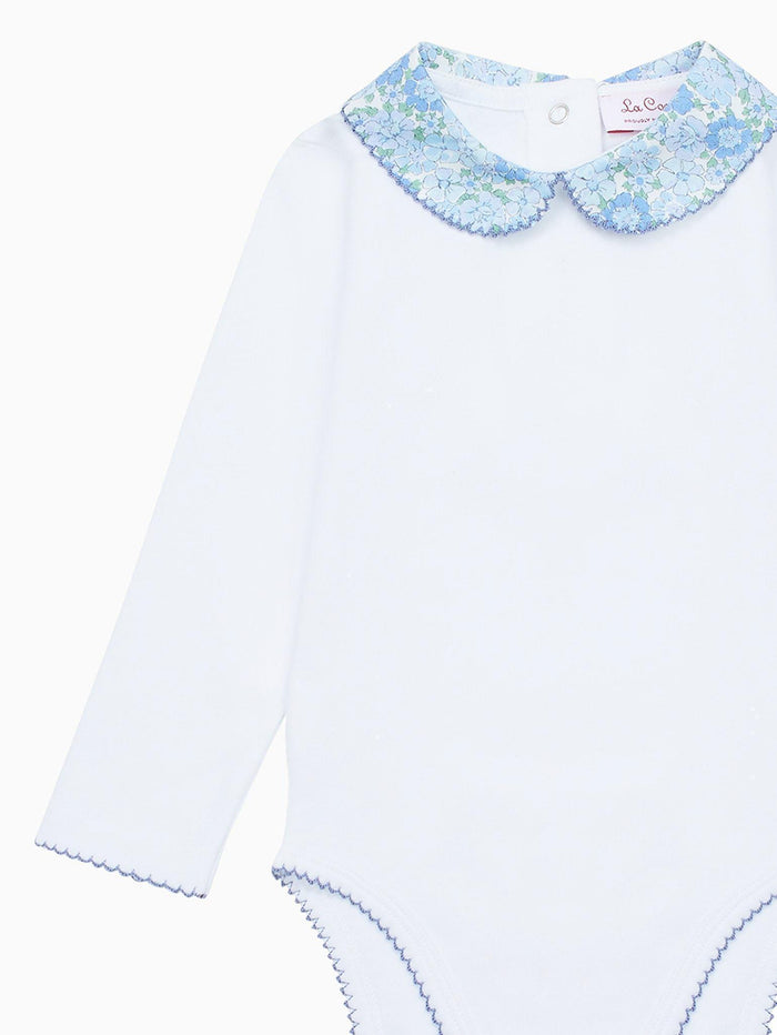 Blue Floral Patricio Baby Girl Body Vest