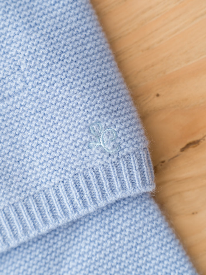 Blue Palmira Cashmere Baby Set