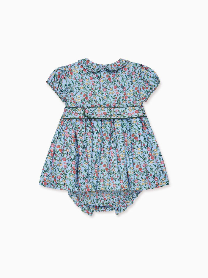 Blue Pomegranate Arcadia Baby Girl Hand-Smocked Set