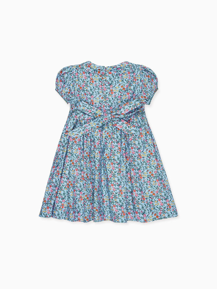 Blue Pomegranate Arcadia Girl Hand-Smocked Dress