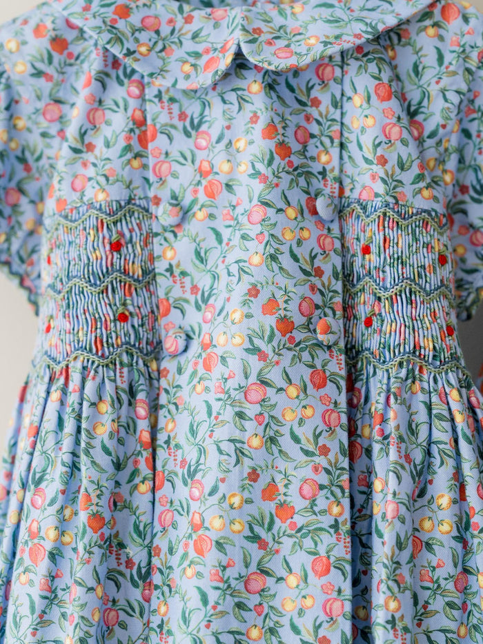 Blue Pomegranate Arcadia Girl Hand-Smocked Dress