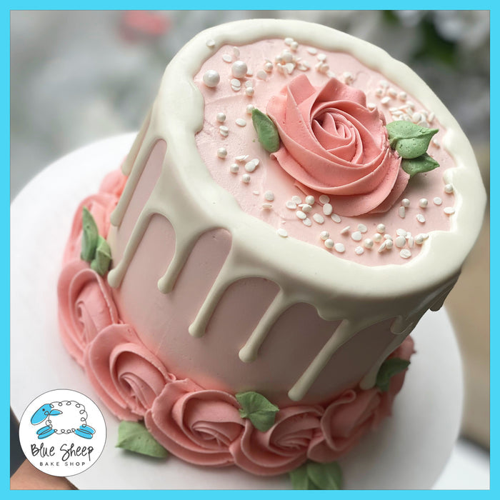 Blush Rose To Go Cake best cakes nj