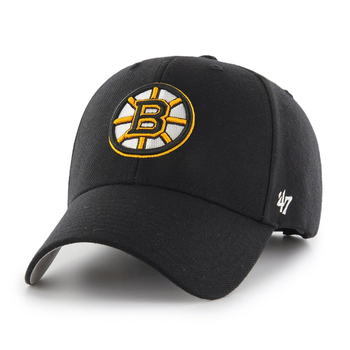 Boston Bruins Black 47 Brand MVP Basic Adjustable Hat