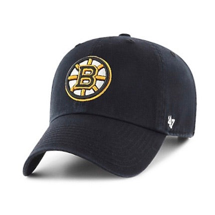 Boston Bruins Black Clean Up '47 Brand Adjustable Hat