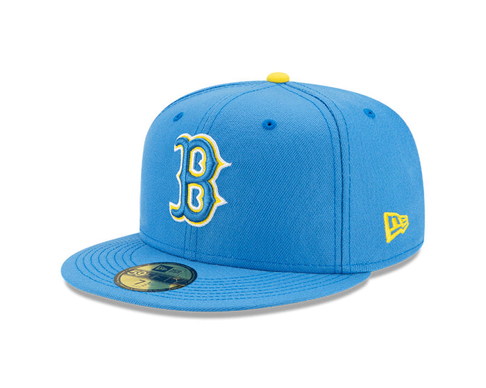 Boston Red Sox New Era Blue/Yellow 2021 City Connect Authentic Collection On-Field 59FIFTY Fitted Hat