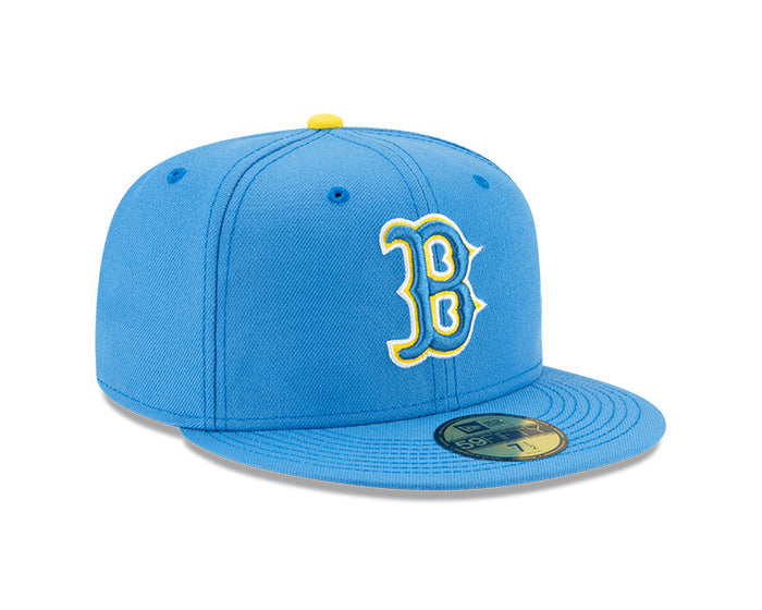Boston Red Sox New Era Blue/Yellow 2021 City Connect Authentic Collection On-Field 59FIFTY Fitted Hat
