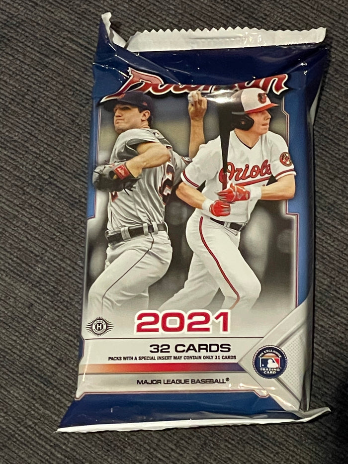 Bowman 2021 Hobby Baseball Jumbo - 1 Pack / 32 Cards Per Pack