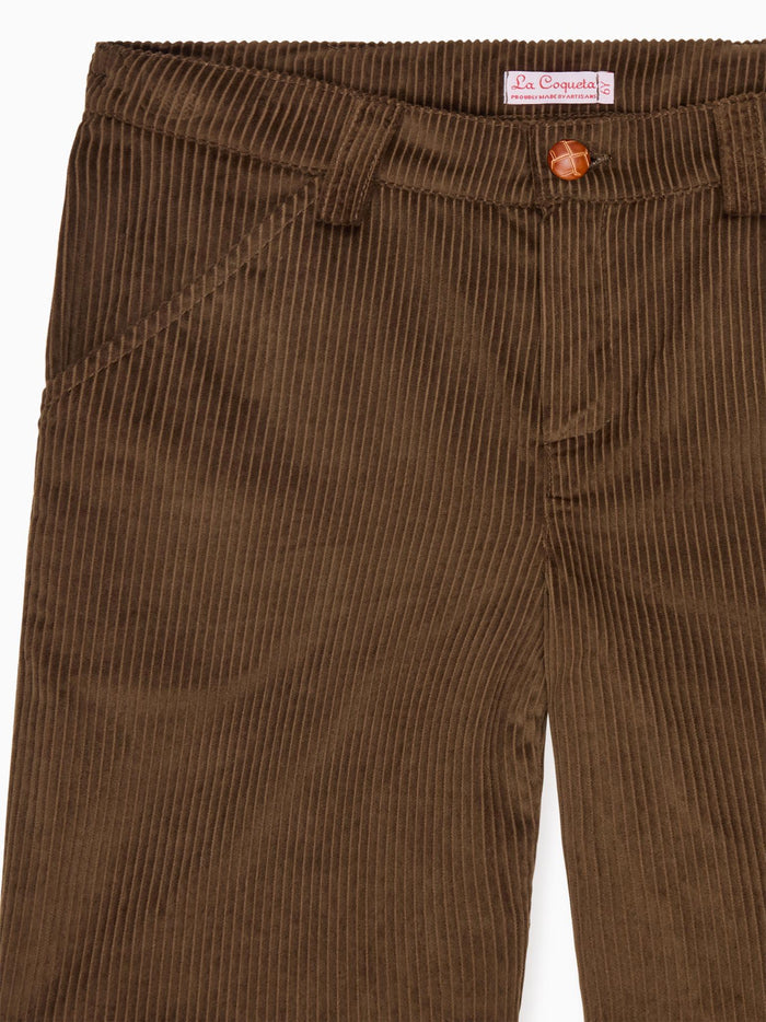 Brown Lucas Corduroy Boy Shorts