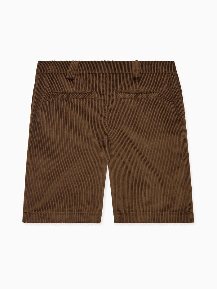 Brown Lucas Corduroy Boy Shorts