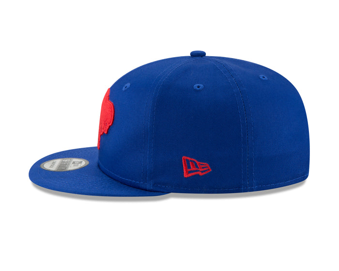 Buffalo Bills New Era NFL Retro 9FIFTY Adjustable Snapback Hat - Red and Blue