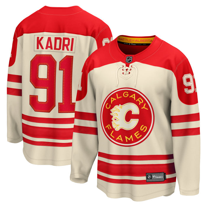 Calgary Flames Nazem Kadri #91 2023 NHL Heritage Classic - Fanatics Breakaway Jersey