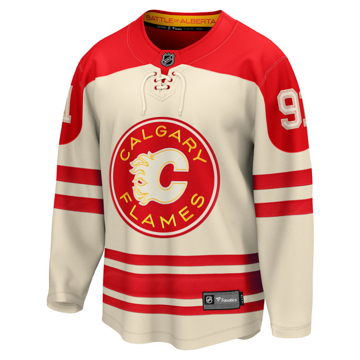 Calgary Flames Nazem Kadri #91 2023 NHL Heritage Classic - Fanatics Breakaway Jersey