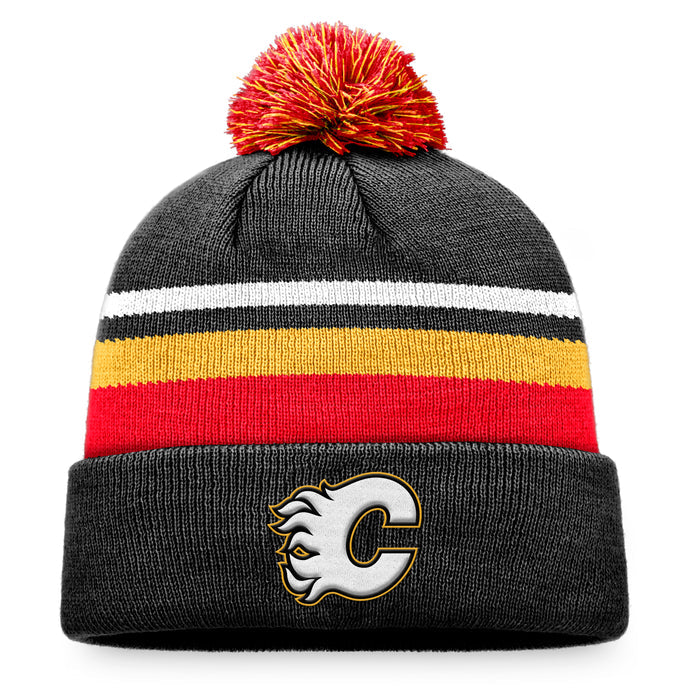 Calgary Flames Retro Reverse Special Edition 2.0 Authentic Pro Fanatics Cuff Knit Pom Toque
