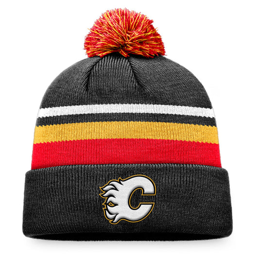 Calgary Flames Retro Reverse Special Edition 2.0 Authentic Pro Fanatics Cuff Knit Pom Toque