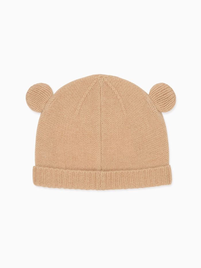 Camel Melange Gloria Cashmere Baby Hat