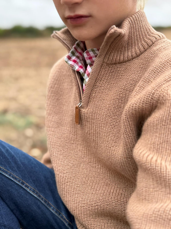 Camel Sonny Merino Boy Jumper