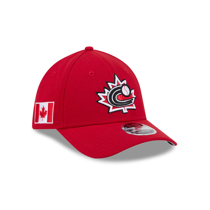 Canada Baseball New Era Red 2026 World Baseball Classic M-Crown 39THIRTY Flex Hat