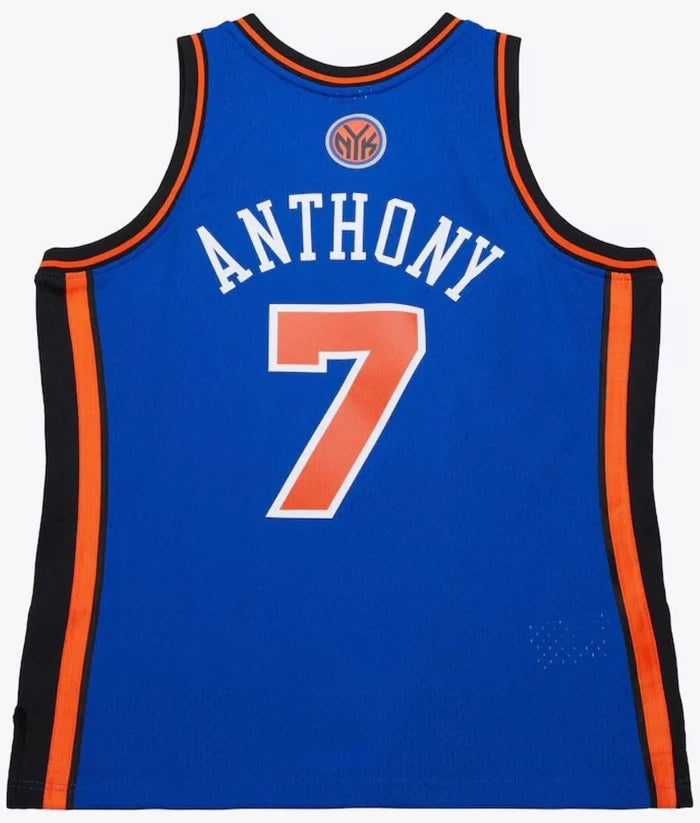 Carmelo Anthony #7 New York Knicks Mitchell & Ness 2010-11 Hardwood Classic Swingman Jersey