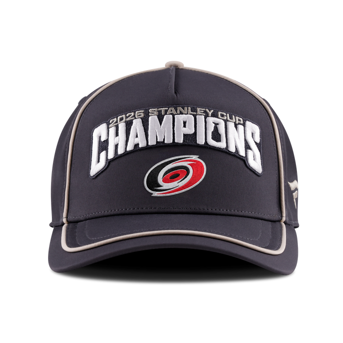 Carolina Hurricanes Fanatics 2026 Stanley Cup Champions Locker Room Structured Adjustable Hat - Charcoal