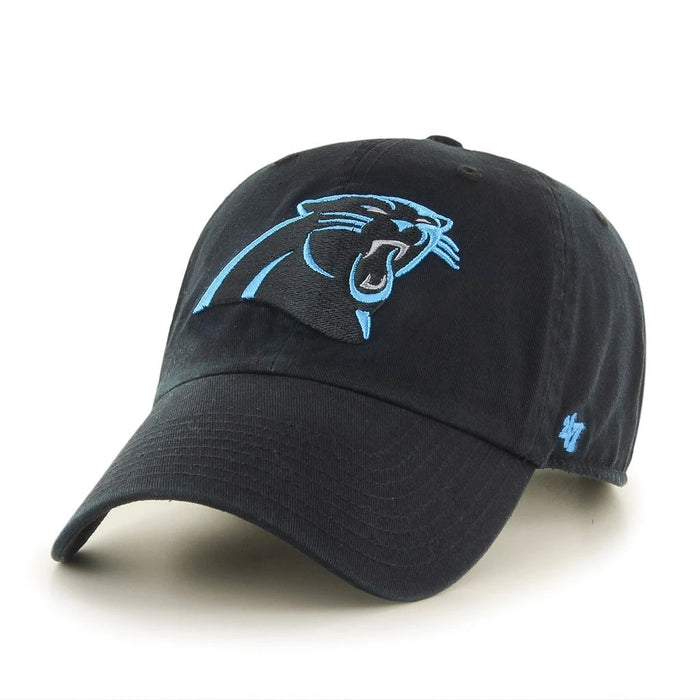 Carolina Panthers Black Clean Up '47 Brand Adjustable Hat