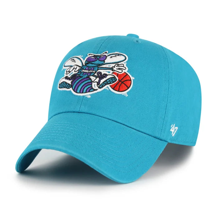Charlotte Hornets NBA 47' Brand Clean Up Adjustable Buckle Back Hat
