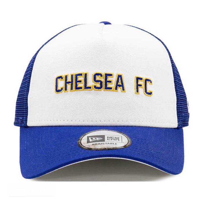 Chelsea Football Club Cotton Wordmark Trucker 9Forty New Era Adjustable Hat