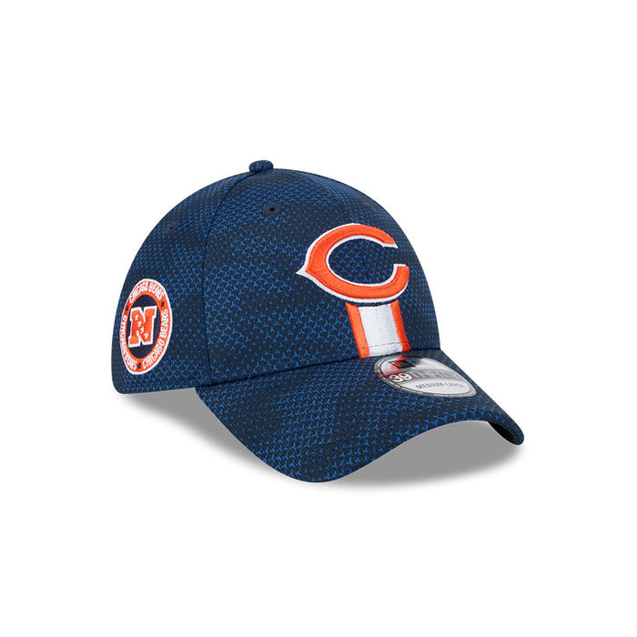 Chicago Bears NFL 2024 Sideline New Era 39 Thirty Flex Hat - Navy