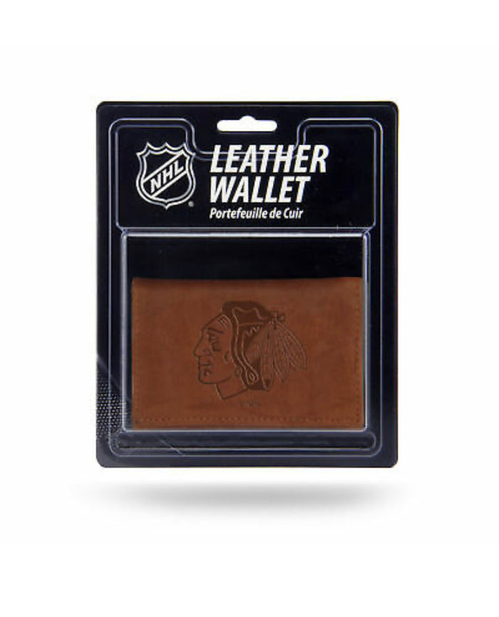 Chicago Blackhawks NHL Trifold Leather Wallet