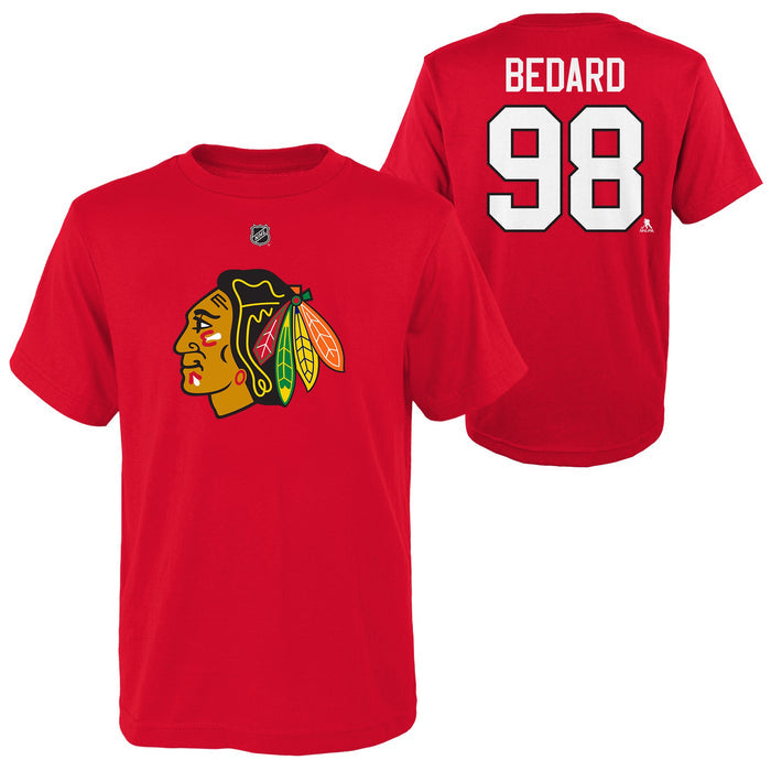 Child Chicago Blackhawks Connor Bedard #98 T-Shirt