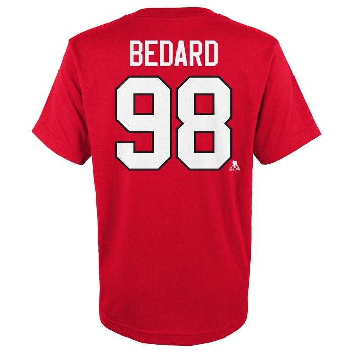 Child Chicago Blackhawks Connor Bedard #98 T-Shirt
